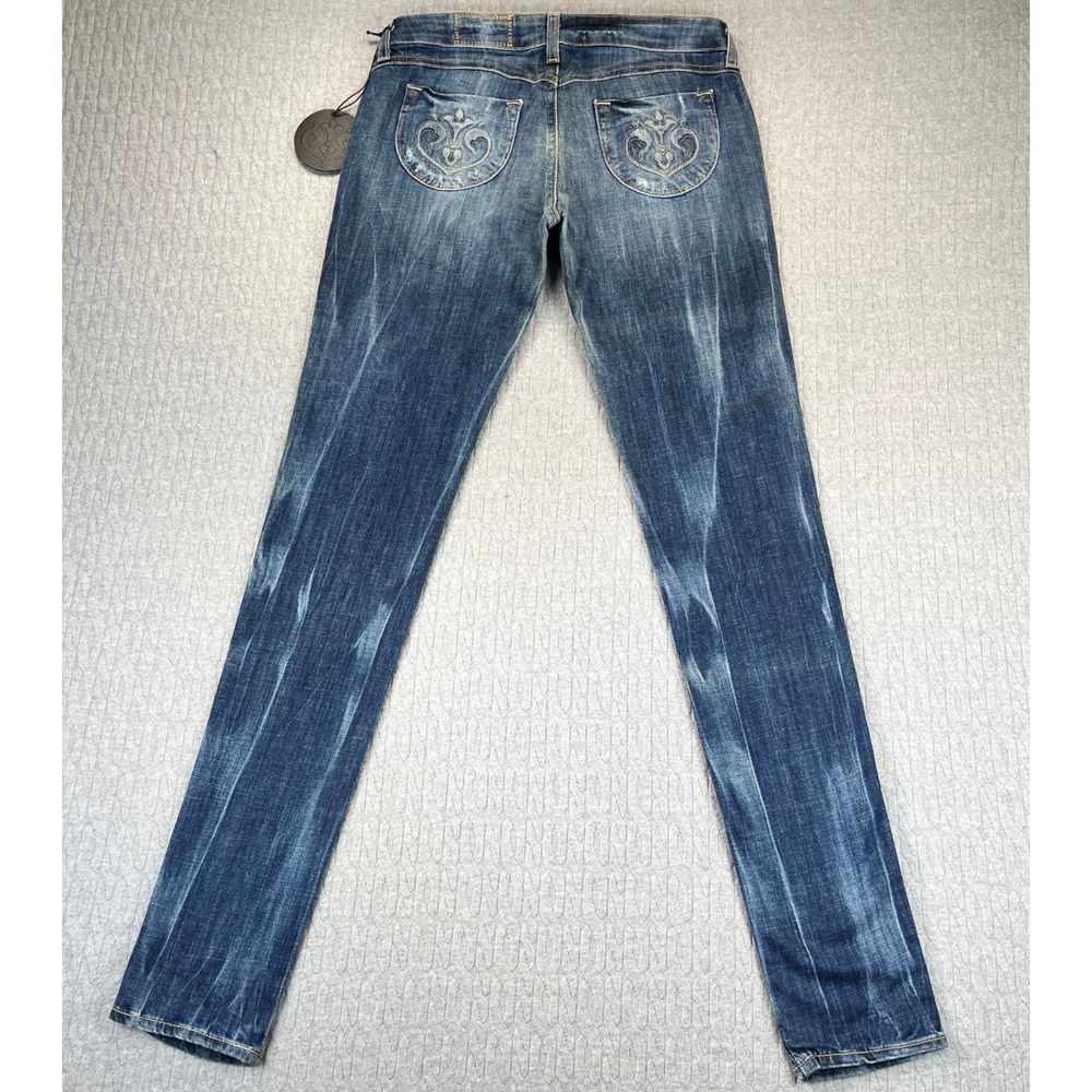 New with tags SIWY women 27/30X34 low rise Distressed whiskered Sexy Dress Jeans - Picture 3 of 16